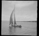 Unidentified yacht, yachting, Auckland Harbour Regatta