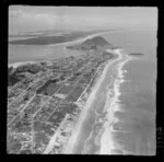 View of Mount Maunganui beach and coastline