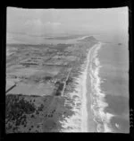 View of Mount Maunganui beach and coastline