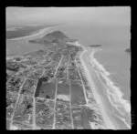 View of Mount Maunganui beach and coastline