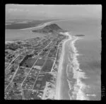 View of Mount Maunganui beach and coastline