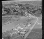 Helensville, Auckland, showing Mill Road State (part of Highway 16) and Kaipara River