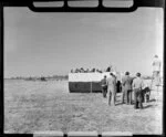 Ceremony platform for the dedication of Harewood Airport, Christchurch