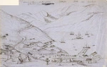 [Fox, William] 1812-1893 :Landing of passengers at Port Lyttleton [Lyttelton] 17 December 1850. Charlotte Jane. Randolph. Cressy. Sir G[eorge] Seymour. Office of the Lyttleton [Lyttelton] Times. [1850 or 1851]