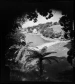 Judges Bay, Parnell, Auckland, showing people near beach