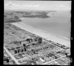 Orewa Beach coastline, Auckland, including Hatfields Beach in the background