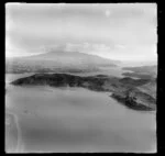 Raglan and Harbour entrance, Waikato District, showing North East over Motukokako Point