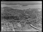 Construction development of the inner city motorway, Newton area, Auckland