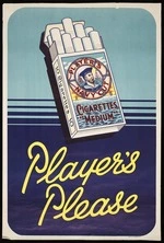 John Player & Sons :Player's please. Player's navy cut cigarettes "medium". Litho. in N.Z. by Chandler & Co. Ltd. [1930-1940s?]