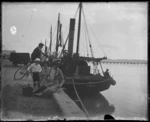 Scene at a wharf, Napier