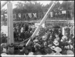 Laying of the foundation stone for the Sarjeant Gallery, Wanganui - Photograph taken by Frank James Denton