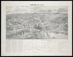 Cooke, Albert Charles 1836-1902 :Dunedin in 1875. [Engraved by] S Calvert; A C Cooke delt. 1875. [With a] key to the large engraving. [Dunedin, The Evening Star? ca 1931]