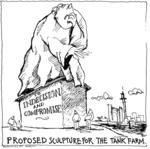 PROPOSED SCULPTURE FOR THE TANK FARM. To indecision and compromise. Bay News, 26 June 2006