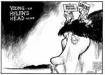 Evans, Malcolm 1945- :YOUNG-ish HELEN'S HEAD-ache. New Zealand Herald, 8 August 2002.