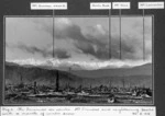 The Tararuas in Winter. Mt Dundas and neighbouring peaks with a mantle of winter snow. 20 August 1909