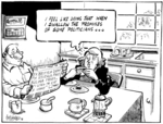 'Ex British Dept. PM reveals past bulimia probs. "I used to eat & vomit".' "I feel like doing that when I swallow the promises of some politicians..." 21 April, 2008