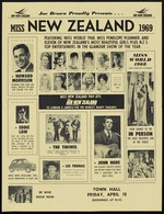 Joe Brown proudly presents Miss New Zealand 1969 ... Town Hall [Wellington], 18 April [1969]