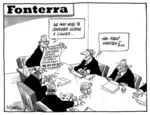 Fonterra. Fonterra denies knowledge of early complaints. "We may need to get a lawyer." "How about Winston?.." 28 September, 2008