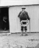 Probably Malcolm Ross, at Ball Hut, Tasman Glacier