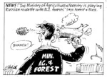 Smith, Ashley W., 1948- :News. 'The Ministry of Agriculture & Forestry is playing Russian roulette with N.Z. forests.' says Forest & Bird. New Zealand Shipping Gazette, 9 September 2000.