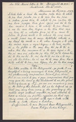 Copy of letter to Fitzgerald from Pohipi Tukai Rangi