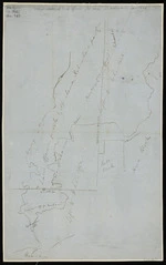 [Creator unknown] :[Rough sketch of land offered for sale ... Waitara ... [ms map]. [ca. 1848]