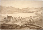 [Cookson, Janetta Maria] 1812-1867 :Port Lyttelton from the hill at the back Jany 7 1852