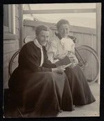 Robina Nicol (left) and friend