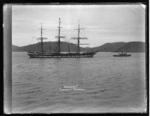 Ship Oamaru being towed to Dunedin