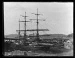 The barque Victoria in Port Chalmers graving dock