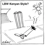 Nisbet, Al, 1958- :LBW Kenyan Style? Christchurch Press,January/ February, 2003.