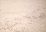 [Cookson, Janetta Maria] 1812-1867 :[Lyttelton, showing houses and harbour] [1853?]