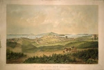 Hogan, Patrick Joseph, 1804-1878 :No. 1, Auckland, New Zealand. (From Hobson Street South). Drawn by P. J. Hogan, 1852. Lith. by Standidge & Co., Old Jewry [London, 1852]
