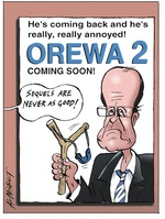 He's coming back and he's really really annoyed! OREWA 2 coming soon! "Sequels are never as good!" 2004.