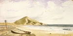Hodgkins, William Mathew 1833-1898 :Matanaka Head Waikouaiti Beach. W H [1880s?]