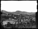 View of Port Chalmers, looking up Grey Street from the hill above the docks