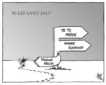 Waitangi Day. Te Tii Marae. Whare Wananga. Pakeha media. 6 February, 2003.