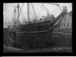 The Antarctic ship Aurora in dry dock at Port Chalmers