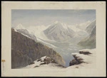 Gully, John 1819-1888 :The Tasman and Murchison Glaciers, from the Mt Cook Range [1862]