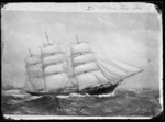 Photograph of a painting depicting the sailing ship "Sir Lancelot"