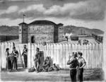 Messenger, Arthur Herbert, 1877-1962 :Historic Fort Paremata, 1846. 1951