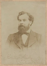 Signed portrait of Charles Wells Banks