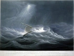 Huggins, William John, 1781-1845 :H M revenue cutter Prince George... off the island of St. Pauls, encountering a tremendous hurricane... August, 1833. Engraved C Rosenberg, painted W J Huggins. London, 1836.