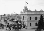 Crowd outside the Municipal Buildings, Nelson, for the opening