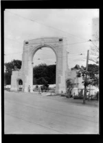 Construction of the Bridge of Remembrance, Christchurch