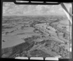 Cambridge, Waikato region, showing farmland and Waikato River