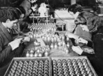 Women assembling parts for trench mortar shells, Swan Electric Co Ltd, Dixon Street, Wellington