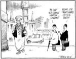 Tremain, Garrick, 1941- :By Gad! Not Osama! Here in London? Otago Daily Times, 14 January 2005.