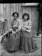 Two elderly Maori women