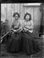 Two elderly Maori women